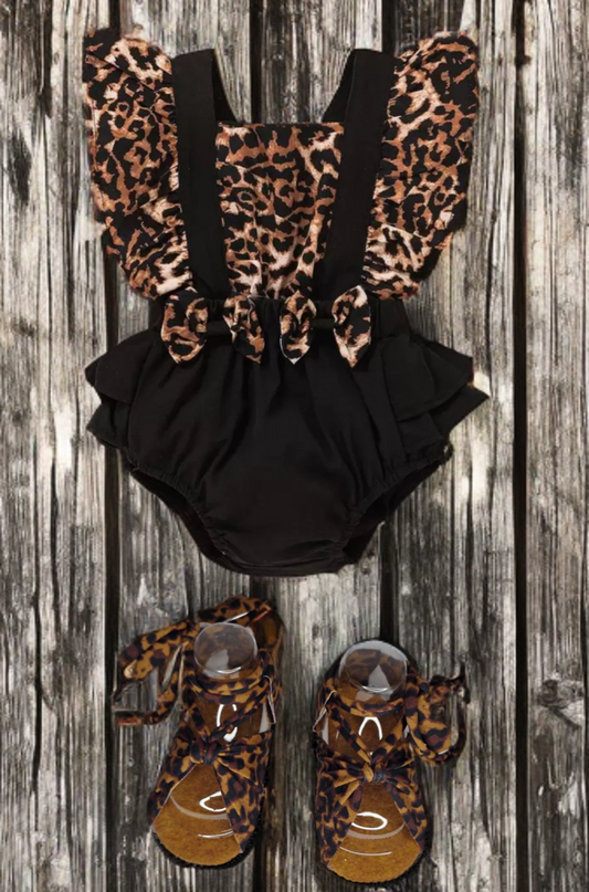 Leopard Ruffle Bodysuit