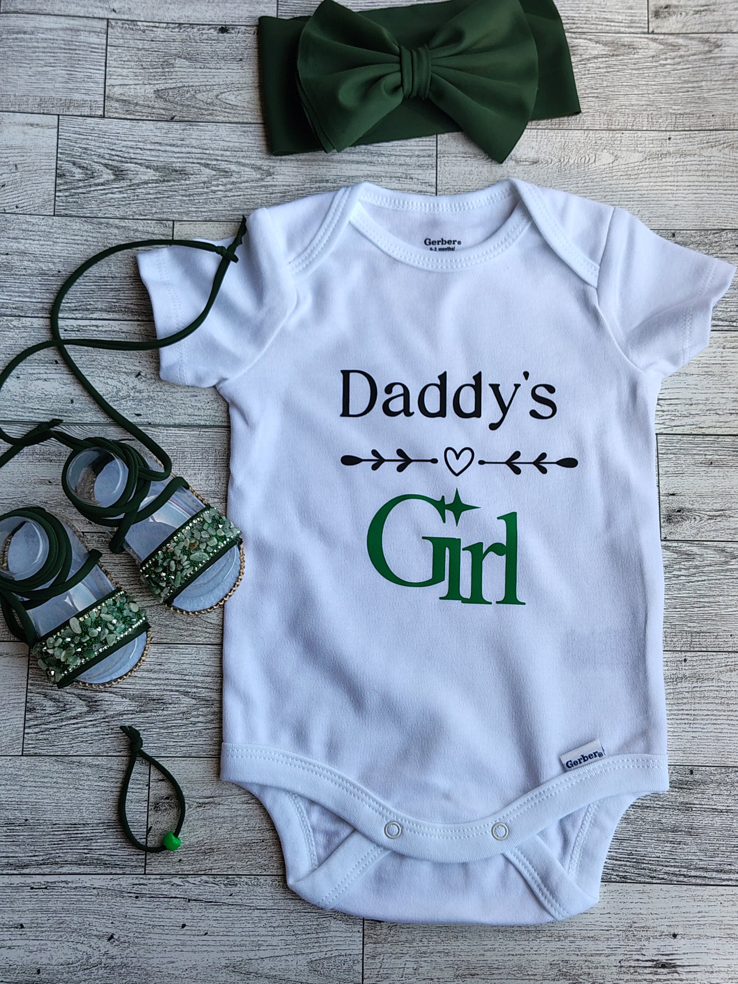 Green Diamond & Onesie Set