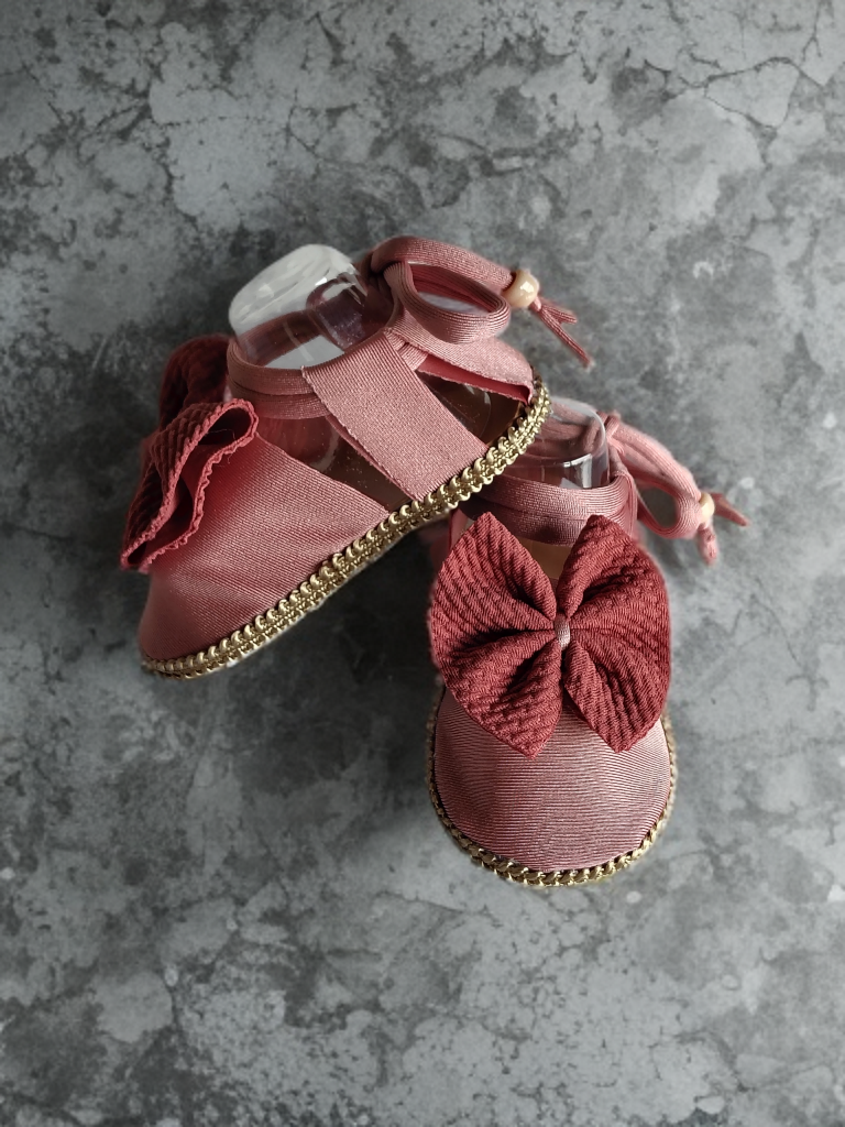 Dusty Rose Booties