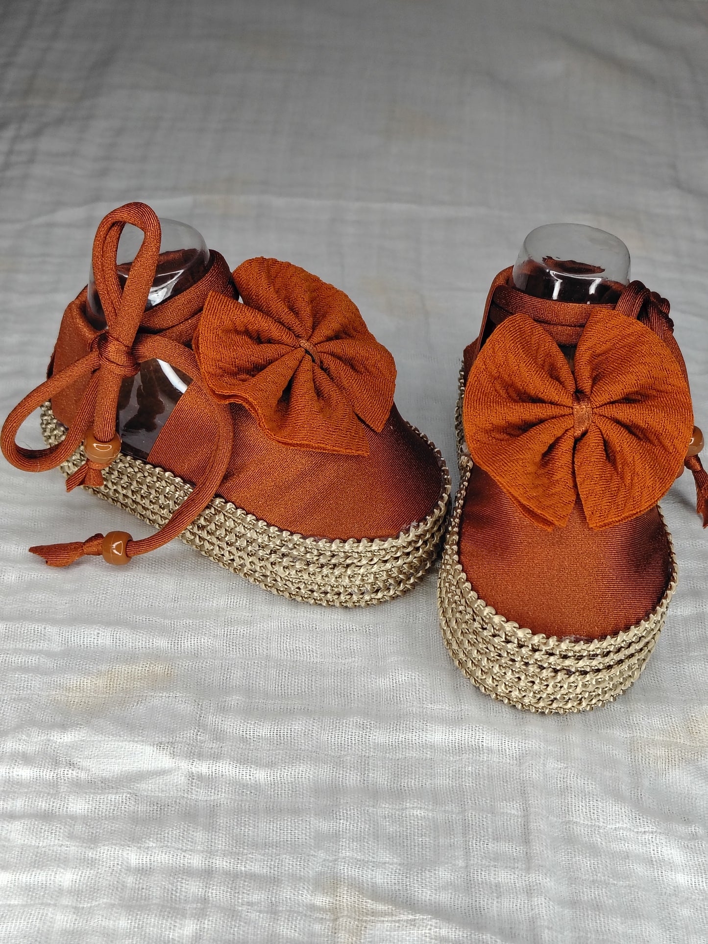 Pumpkin Spice Platform Booties