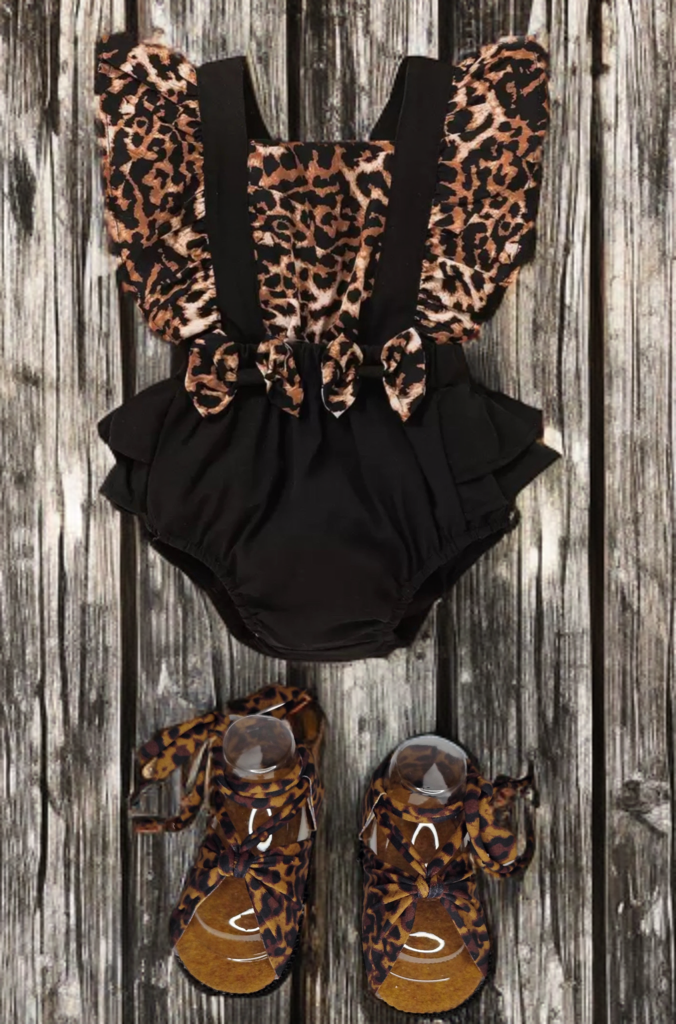Leopard Ruffle Bodysuit