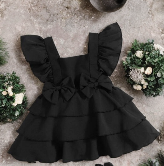 Black bow dress