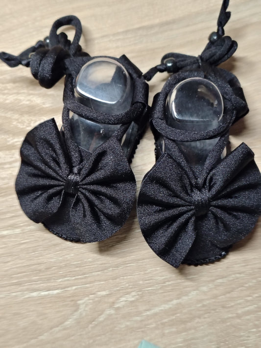 Black Bow Booties