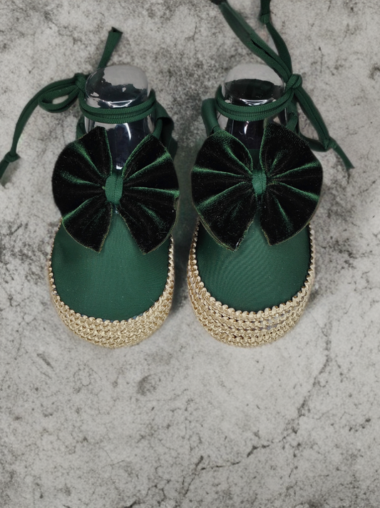 Forest Bow Booties
