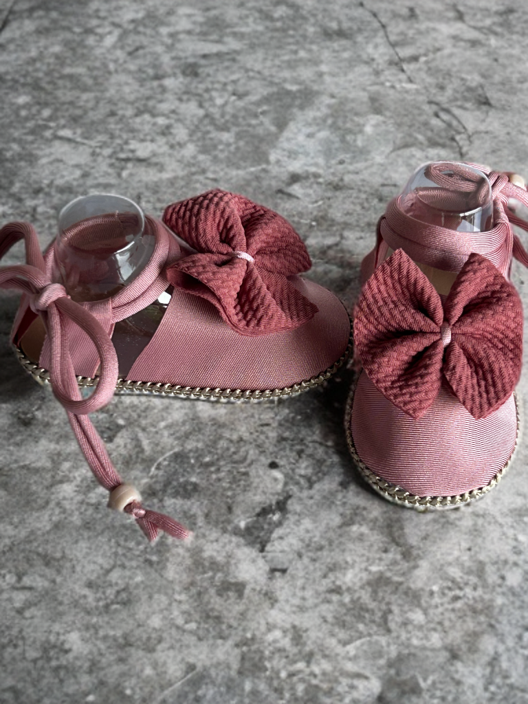 Dusty Rose Booties