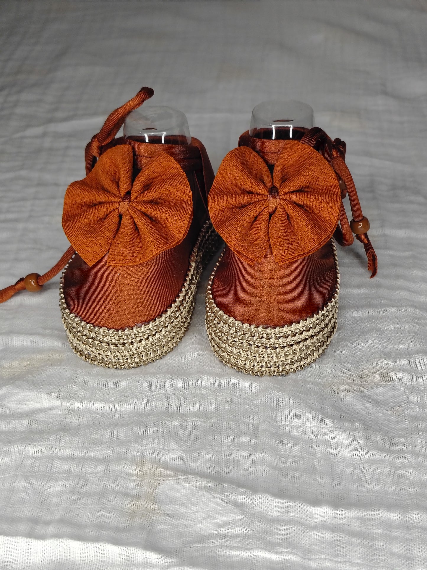 Pumpkin Spice Platform Booties
