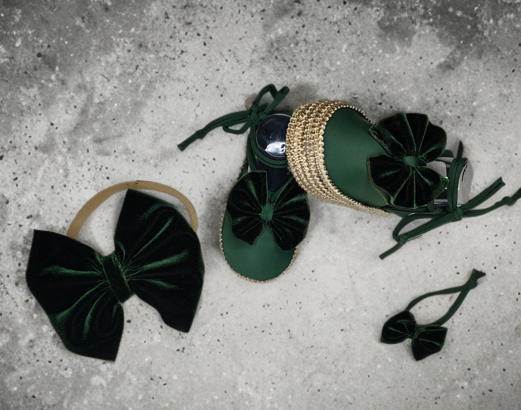 Forest Bow Booties