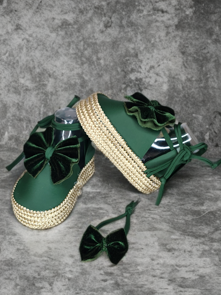 Forest Bow Booties
