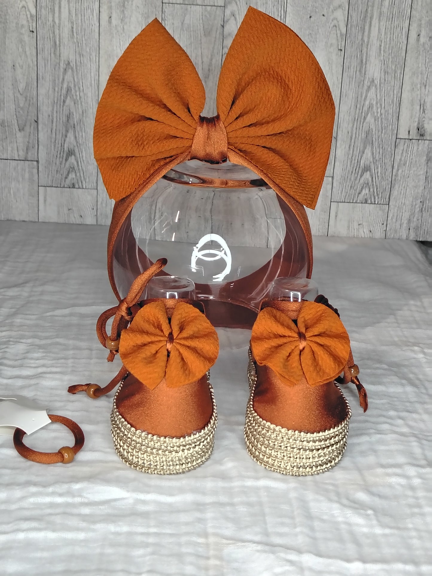 Pumpkin Spice Platform Booties