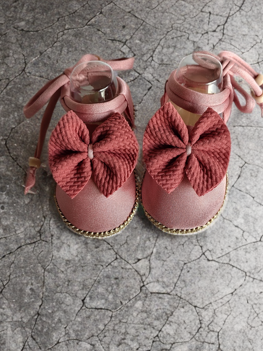 Dusty Rose Booties